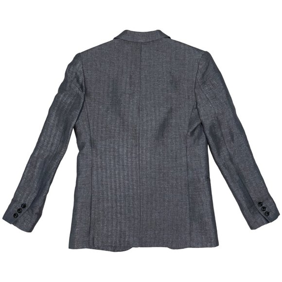 Smythe Pearl Grey Herringbone 90's Blazer NWT - Picture 10 of 15